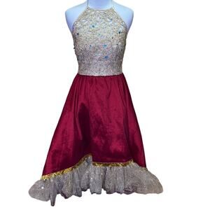 B. Smart Gem Halter High Low Gown Size 1/2